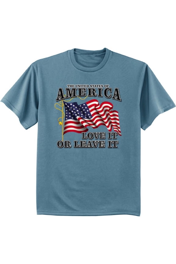 USA American Flag Love It Or Leave It T-shirt