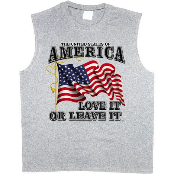 USA American Flag Love It Or Leave It T-shirt