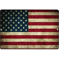 USA American Flag Metal Tin Sign, 12x8 Inch, Wall Decor Man Cave Bar US United States Rustic