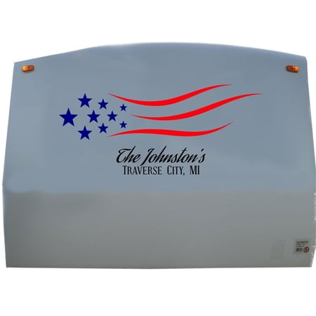 USA American Flag RV Camper Motor Home Decal Sticker Sign YT18