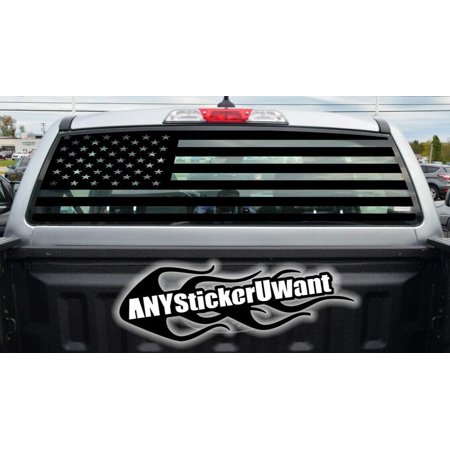 USA American Flag Rear Window Vinyl Decal Fits and Compatible with Ford Ranger 2020