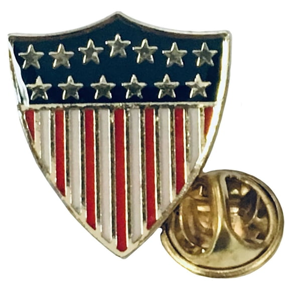 USA American Flag Shield Bike Motorcycle Hat Cap lapel Pin