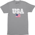thumbnail image 1 of USA American Flag Stars And Patriotic - International Country Men's T-Shirt, 1 of 4