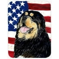 thumbnail image 1 of USA American Flag With Tibetan Mastiff Glass Cutting Board - Large, 1 of 1