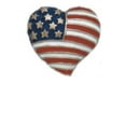 thumbnail image 1 of USA American Flag in Heart Pack of 4 Pins Compassionate Americian Lapel Pin, 1 of 1