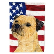 USA American Flag with Border Terrier Garden Flag