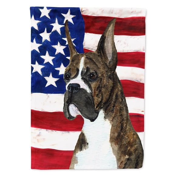 USA American Flag with Boxer Garden Flag