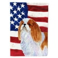 thumbnail image 1 of USA American Flag with English Toy Spaiel USA Garden Flag, 1 of 2