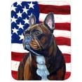 thumbnail image 1 of USA American Flag with French Bulldog Glass Cutting Board - Large, 1 of 1