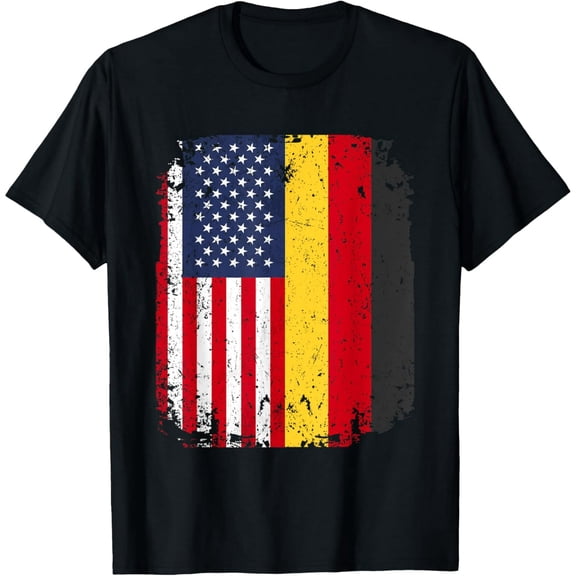 USA American Germany Flag German Dual Citizenship Gift T-Shirt