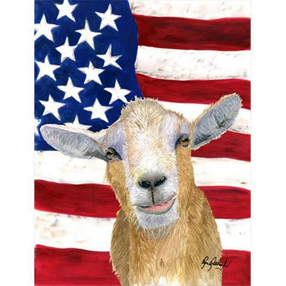 USA American Goat Flag Garden Size