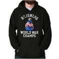 thumbnail image 1 of USA American Patriotic Boxing Gloves Unisex Plus Fleece Graphic Hoodie Brisco Brands 2X, 1 of 6