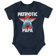 thumbnail image 1 of USA American Patriotic Papa Smurf Bodysuit Jumper Boys Infant Baby Brisco Brands 12M, 1 of 6