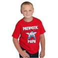 thumbnail image 1 of USA American Patriotic Papa Smurf Boys Kids T Shirt Tees Tops Teen Brisco Brands XS, 1 of 6