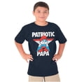 thumbnail image 1 of USA American Patriotic Papa Smurf Boys Kids T Shirt Tees Tops Teen Brisco Brands X, 1 of 6
