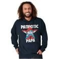 thumbnail image 1 of USA American Patriotic Papa Smurf Hoodie Hooded Sweatshirt Men Brisco Brands S, 1 of 6