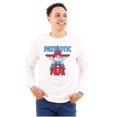 thumbnail image 1 of USA American Patriotic Papa Smurf Men's Long Sleeve Tee T Shirt Brisco Brands L, 1 of 6