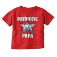 thumbnail image 1 of USA American Patriotic Papa Smurf Youth T Shirt Tee Boys Infant Toddler Brisco Brands 5T, 1 of 5