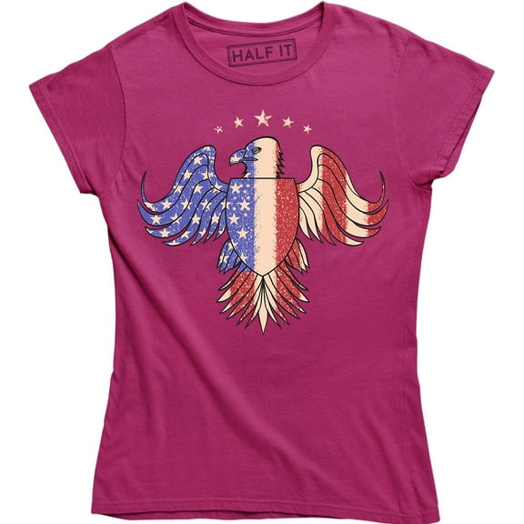 USA American Pride Flag Freedom Bald Eagle Women's Gift T-Shirt