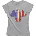 thumbnail image 1 of USA American Pride Flag Freedom Bald Eagle Women's Gift T-Shirt, 1 of 4