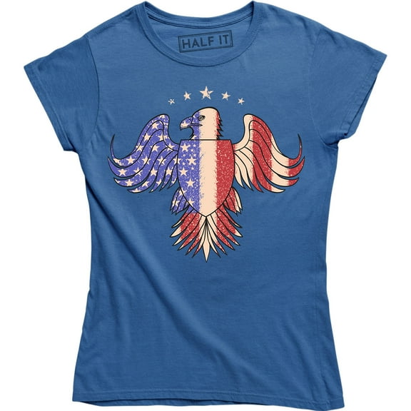 USA American Pride Flag Freedom Bald Eagle Women's Gift T-Shirt