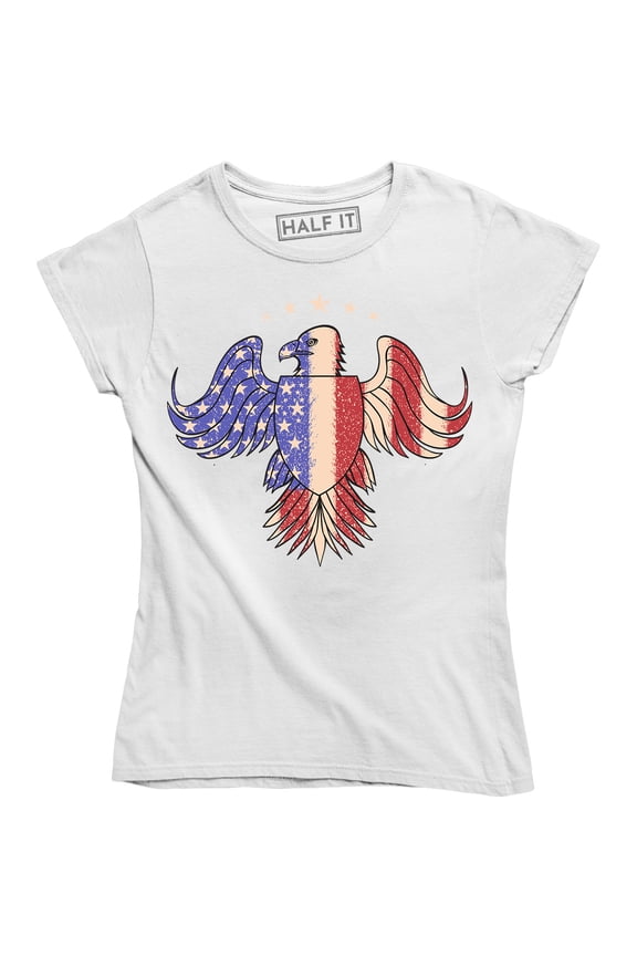 USA American Pride Flag Freedom Bald Eagle Women's Gift T-Shirt