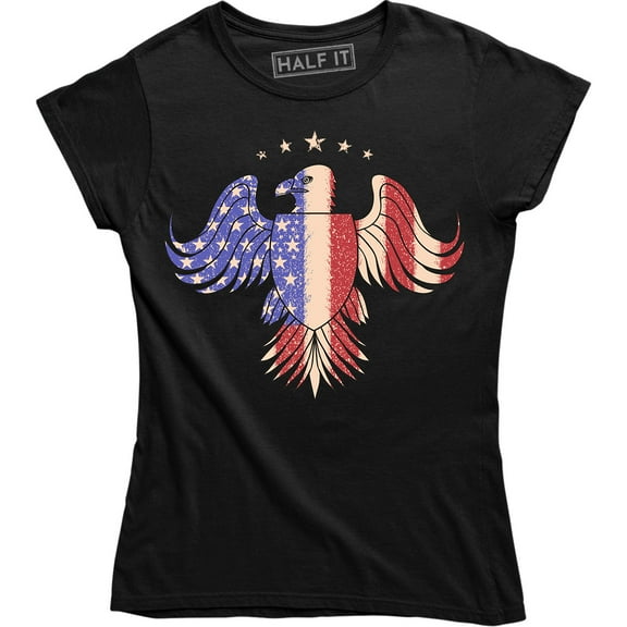 USA American Pride Flag Freedom Bald Eagle Women's Gift T-Shirt