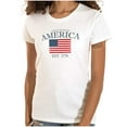 thumbnail image 1 of Property of United States of America Womens Slim Fit Graphic Tee Brisco Brands S, 1 of 6