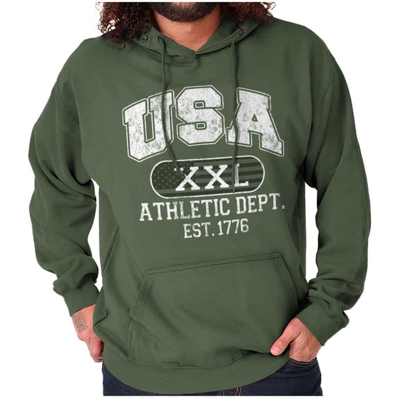 USA American Pride Workout Athletic Hoodie Sweatshirt Women Men Brisco Brands X