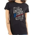 thumbnail image 1 of USA American Steel Blue Collar Pride Womens Fitted Plus Size Graphic Tee Brisco Brands 3X, 1 of 6