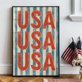 USA Americana Typography Wall Art Print, Vintage Independence Day Quote ...