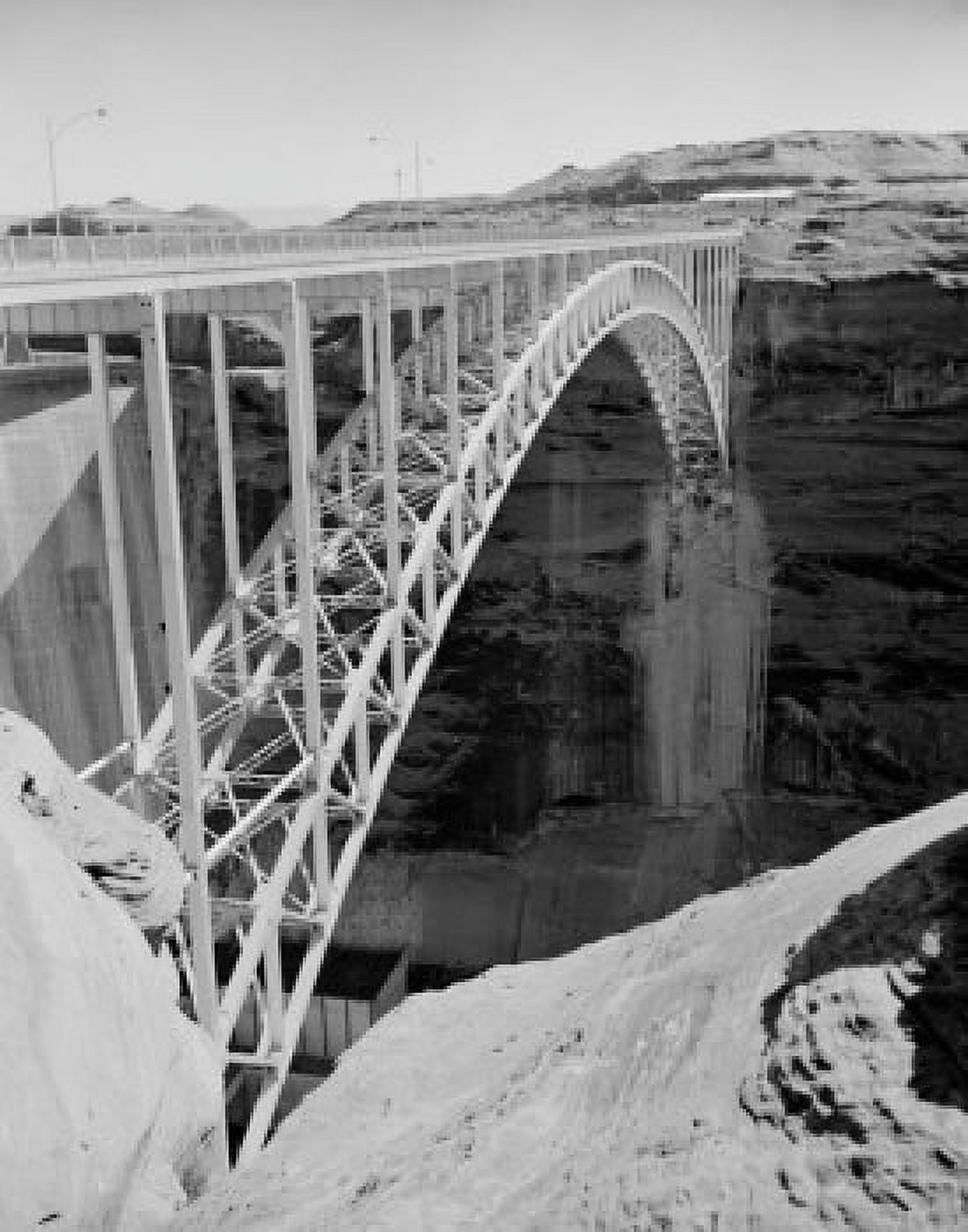 USA Arizona Glen Canyon Dam and Bridge Canvas Art - (18 x 24)
