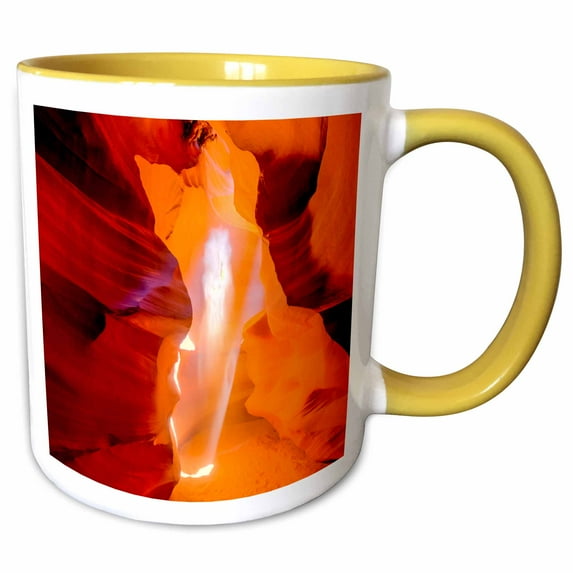 USA, Arizona, Page, Upper Antelope Slot Canyon. 15oz Two-Tone Yellow Mug mug-258680-13