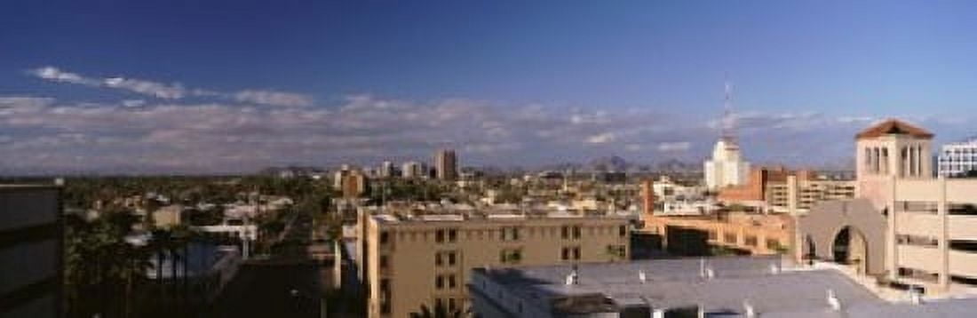 USA Arizona Phoenix Aerial view of the buildings Canvas Art - Panoramic Images (18 x 6)