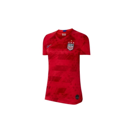 Nike Women's USWNT 2019 World Cup Away Soccer Jersey, Red, Size XL