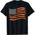 thumbnail image 1 of USA Bacon Flag | Cute US Dried Pigs Funny 4th Of July Gift T-Shirt, 1 of 5