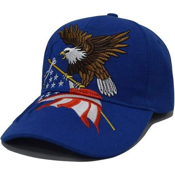 USA Baseball Cap Polo Style Adjustable Embroidered Dad Hat with American Flag for Men and Women