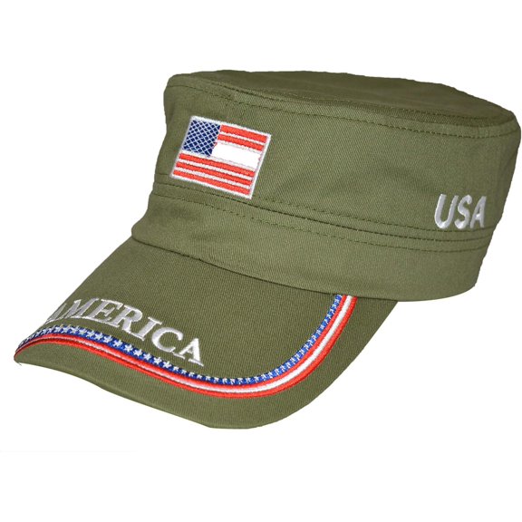 USA Baseball Cap Polo Style Adjustable Embroidered Dad Hat with American Flag for Men and Women