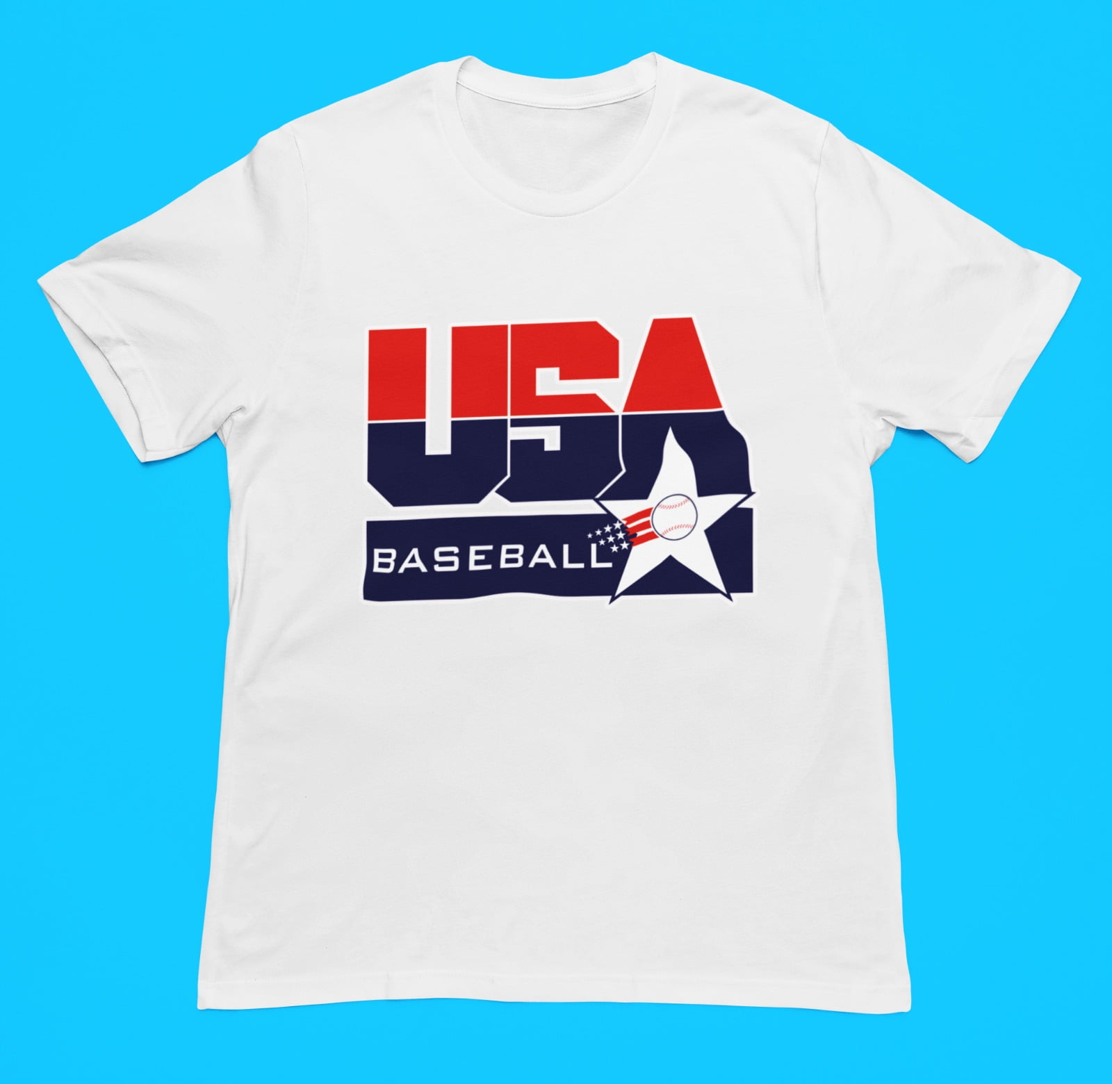 USA Baseball Olympics 2024 Paris Men's Women's Premium Blend Jersey T