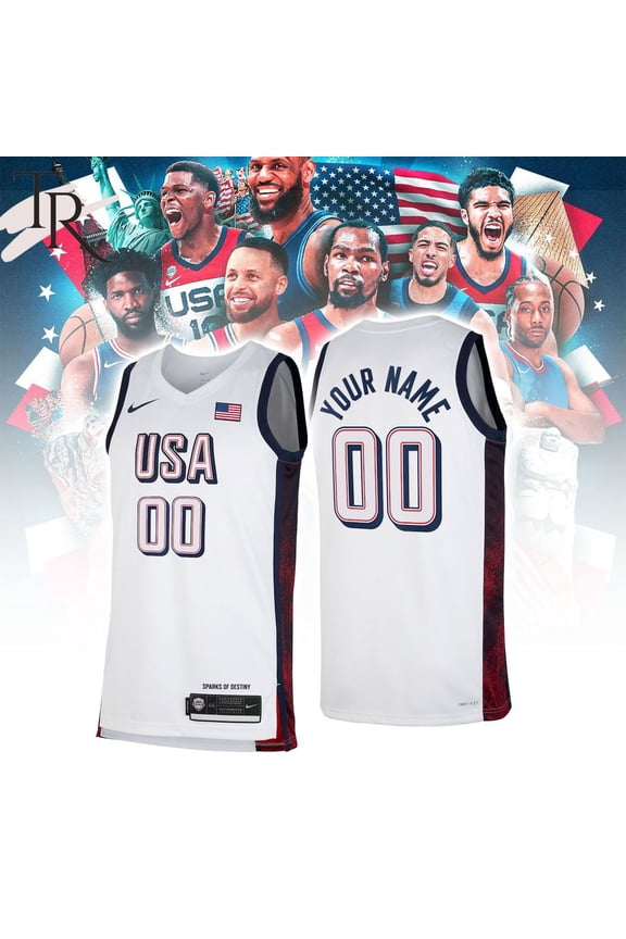 USA Basketball 2024 Swingman Custom White Jersey