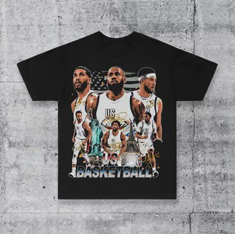 USA Basketball Team Paris 𝓛𝓮𝓑𝓻𝓸𝓷 𝓙𝓪𝓶𝓮𝓼, 𝓢𝓽𝓮𝓹𝓱 𝓒𝓾𝓻𝓻𝔂, 𝓙𝓸𝓮