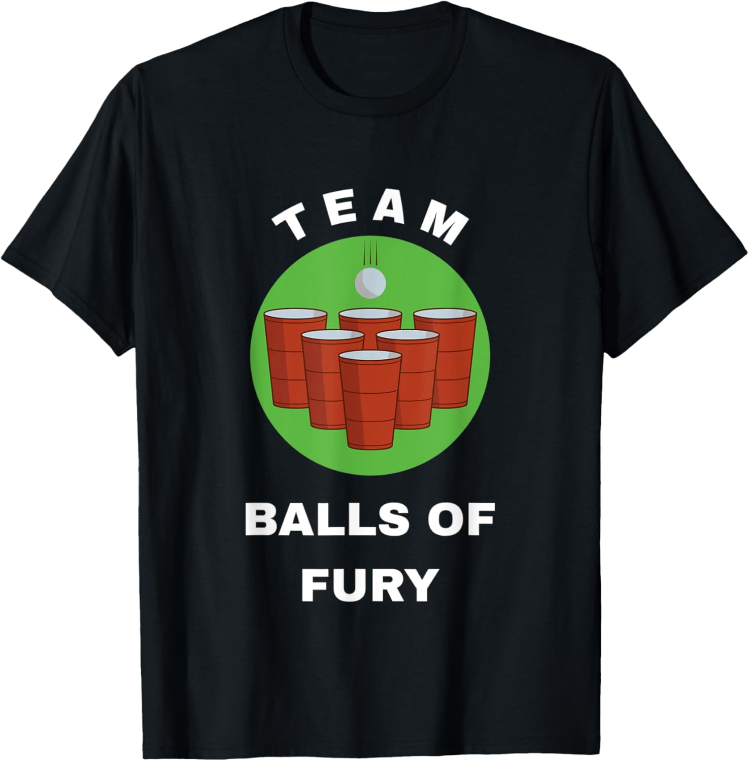 USA Beer Pong Team Team Balls Of Fury TShirt