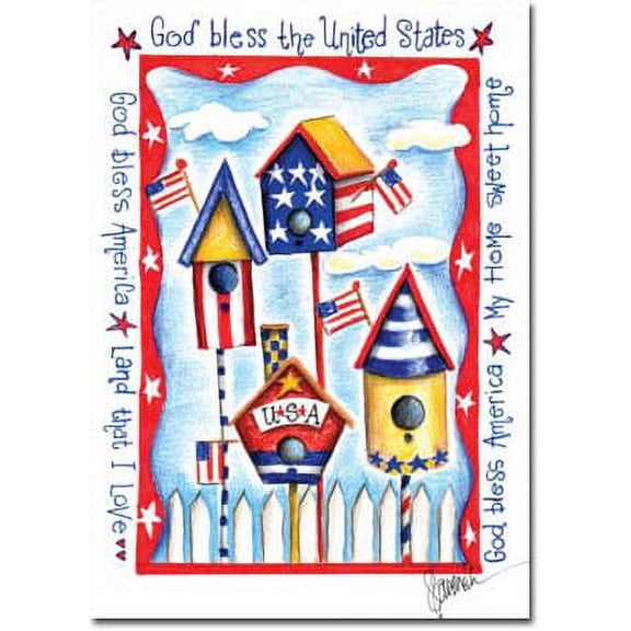 USA Birdhouse Toland Art Banner