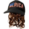 thumbnail image 2 of USA Flag Snapback Hat With Straw Drink Holder – 4th Of July Costume Accessory 2 of 4