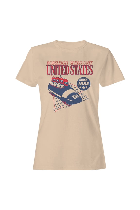 USA Bobsleigh Speed Unit Graphic Women's T-shirt