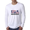 thumbnail image 1 of USA Boxing - Olympic Games - Rio - Flag Men's Long Sleeve Grey T-Shirt, 1 of 2