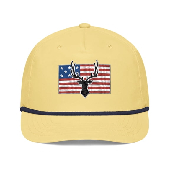 USA Buck Snapback Hat (Yellow/Navy)