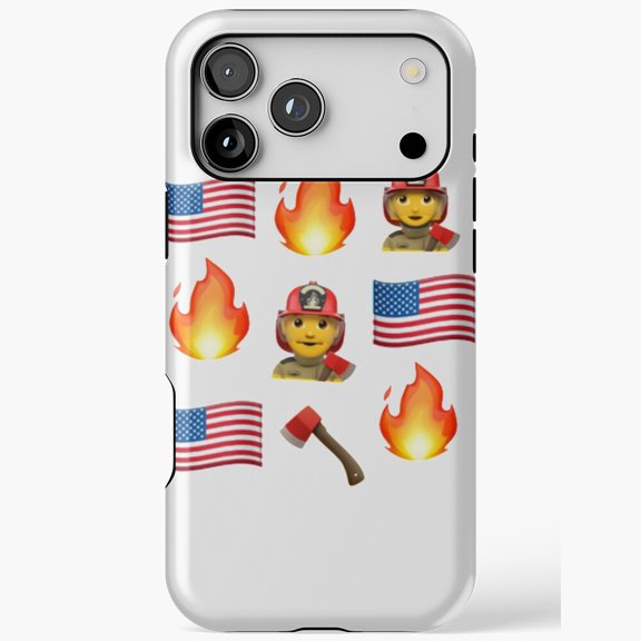 USA California Firefighter Fire Fighting iPhone Case 17 through 11 Pro Max