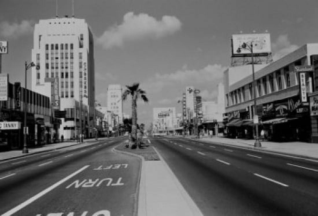 USA California Los Angeles street Canvas Art - (24 x 36)