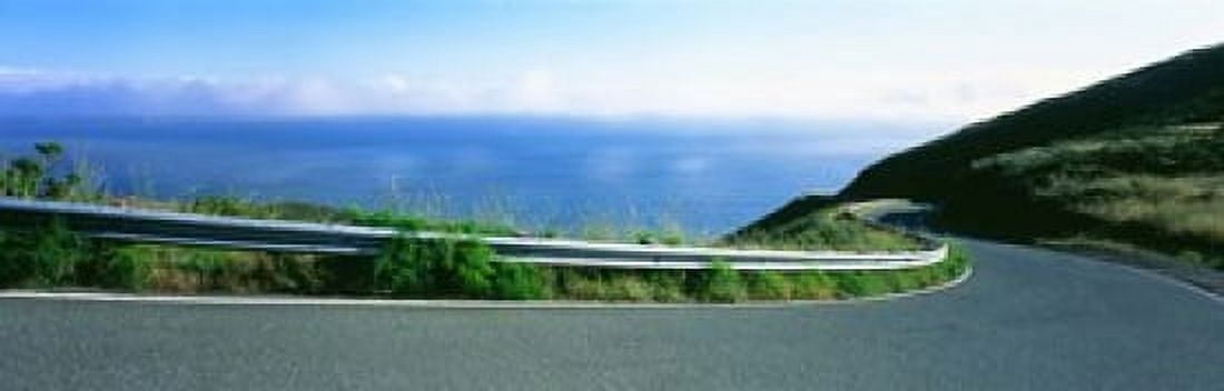 USA California Marin County road Canvas Art - Panoramic Images (18 x 6)